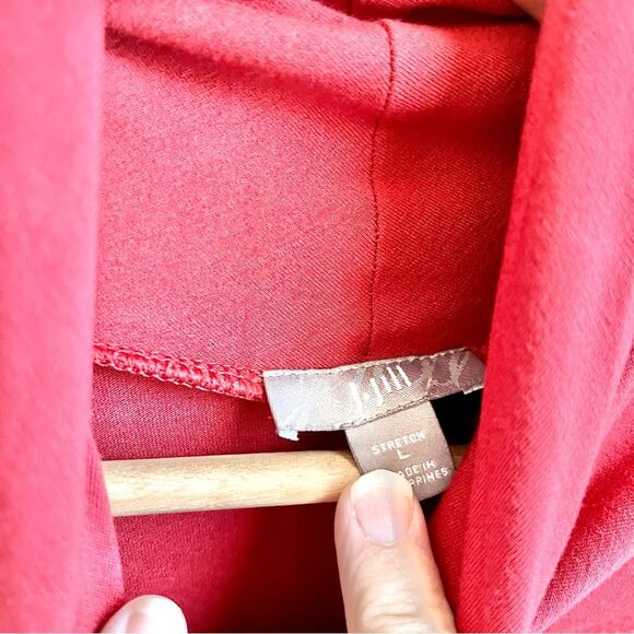 J. Jill turtleneck dress rust orange flowy loose fitting size large - Picture 3 of 5